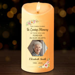 Custom Photo In Loving Memory Of A Gentle Soul - Memorial Personalized Custom LED Candle - Sympathy Gift, Christmas Gift For Family