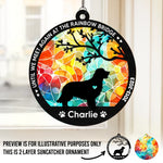 Until We Meet Again At The Rainbow Bridge - Memorial Personalized Window Hanging Suncatcher - Sympathy Gift For Pet Owners, Pet Lovers