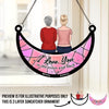 We Love You To The Moon And Back - Family Personalized Window Hanging Suncatcher - Mother's Day, Gift For Mom, Grandma