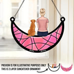 Until I See You Again - Memorial Personalized Window Hanging Suncatcher - Sympathy Gift For Dog Lovers