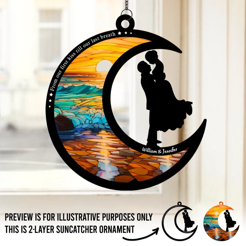Life Is Better When We Dance Together - Couple Personalized Window Hanging Suncatcher - Gift For Husband Wife, Anniversary