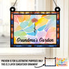 The True Power Behind The Power - Family Personalized Window Hanging Suncatcher - Gift For Mom, Grandma