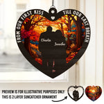 You And Me, It’s A Forever Kind Of Thing - Couple Personalized Window Hanging Suncatcher - Gift For Husband Wife, Anniversary