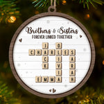 A Sibling Is The Greatest Gift Of Childhood - Family Personalized Custom Ornament - Wood Custom Shaped - Christmas Gift For Family Members, Siblings, Brothers, Sisters