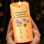Bloom Where We Grow, Bestie - Bestie Personalized Custom LED Candle - Christmas Gift For Best Friends, BFF