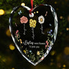 A Friend Like You Is A Blooming Miracle - Bestie Personalized Custom Heart Glass Ornament - Christmas Gift For Best Friends, BFF, Sisters