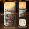 Your Spirit Continues To Inspire - Memorial Personalized Custom LED Candle - Christmas Gift, Sympathy Gift For Family Members
