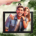 Custom Couple Photo Christmas Gifts - Personalized Ornament
