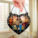 Friends That Slay Together, Stay Together - Bestie Personalized Window Hanging Suncatcher Ornament - Christmas Gift For Best Friends, BFF