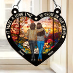 Friends That Slay Together, Stay Together - Bestie Personalized Window Hanging Suncatcher Ornament - Christmas Gift For Best Friends, BFF