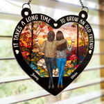 Friends That Slay Together, Stay Together - Bestie Personalized Window Hanging Suncatcher Ornament - Christmas Gift For Best Friends, BFF