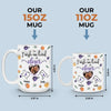 True Friends Are Never Apart - Bestie Personalized Custom 3D Inflated Effect Printed Mug - Christmas Gift For Best Friends, BFF, Sisters
