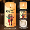 Simply Having A Wonderful Christmastime With Besties - Bestie Personalized Custom LED Candle - Christmas Gift For Best Friends, BFF, Sisters