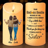 Thank You For Being My Unbiologial Sister - Bestie Personalized Custom LED Candle - Christmas Gift For Best Friends, BFF, Sisters