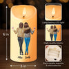 Thank You For Being My Unbiologial Sister - Bestie Personalized Custom LED Candle - Christmas Gift For Best Friends, BFF, Sisters