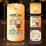 Together, We Achieve More - Bestie Personalized Custom LED Candle - Christmas Gift For Best Friends, BFF, Sisters, Coworkers