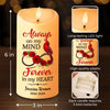 Cardinals Remind Us That Love Is Always Present - Memorial Personalized Custom LED Candle - Sympathy Gift, Christmas Gift For Family Members