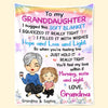 I Love That You're My Grandma - Family Personalized Custom Blanket - Christmas Gift For Grandma, Grandpa, Grandkids