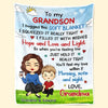 I Love That You're My Grandma - Family Personalized Custom Blanket - Christmas Gift For Grandma, Grandpa, Grandkids