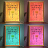 Sisters Are Different Flowers From The Same Garden - Bestie Personalized Custom Frame Light Box - Christmas Gift For Best Friends, BFF, Sisters