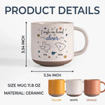 Even Miles Apart, We're Always Close At Heart - Bestie Personalized Custom Printed Pottery Mug - Gift For Best Friends, BFF, Sisters