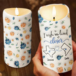 Custom Name Long Distance Gifts - Personalized LED Candle