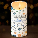 Custom Name Long Distance Gifts - Personalized LED Candle