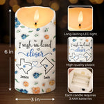 Custom Name Long Distance Gifts - Personalized LED Candle