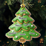 Custom Name Christmas Tree Gifts for Family - Personalized Ornament