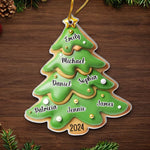 Custom Name Christmas Tree Gifts for Family - Personalized Ornament