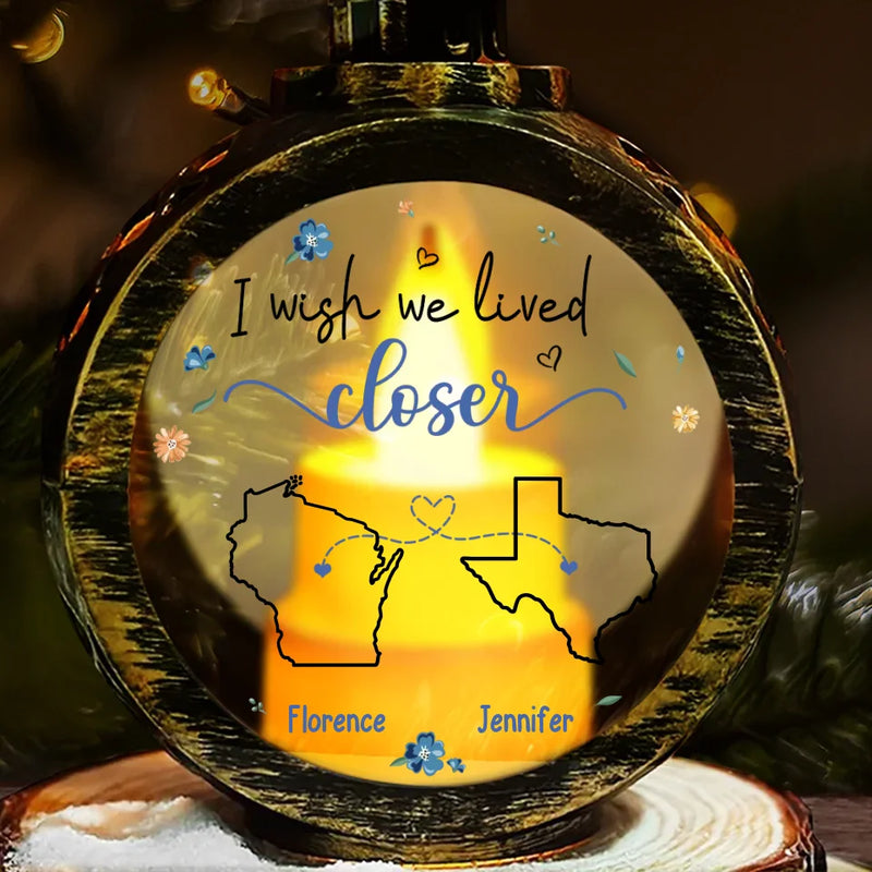 Friends Are The Family We Choose For Ourselves - Bestie Personalized Custom Candlelight Lantern Ornament - Christmas Gift For Best Friends, BFF, Sisters