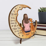 I'll Miss You For The Rest Of Mine - Memorial Personalized Custom 2-Layered Wooden Plaque With Stand - Sympathy Gift, Christmas Gift For Dog Lovers