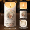 Custom Photo You Brought Joy To All Who Knew You - Memorial Personalized Custom LED Candle - Sympathy Gift, Christmas Gift For Family Members