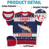 Custom Photo Merry Fishmas - Fishing Personalized Custom All Over Print Adult Short Sleeve Sweater - Christmas Gift For Fishing Lovers, Fisherman
