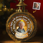 Custom Photo Your Memory Warms Our Hearts - Memorial Personalized Custom Candlelight Lantern Ornament - Sympathy Gift, Christmas Gift For Family Members