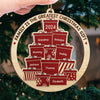 Time Together As A Family Is A Gift - Family Personalized Custom Ornament - Wood Custom Shaped - Christmas Gift For Family Members