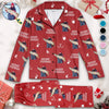Photo personnalisée « Accro au frisson » - Pyjama personnalisé de pêche - Cadeau de Noël pour les amateurs de pêche, pêcheurs