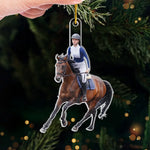 Horse Rider Christmas Gifts for Equestrians - Holiday Ornament