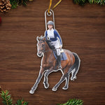 Horse Rider Christmas Gifts for Equestrians - Holiday Ornament