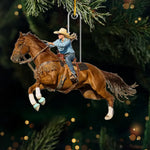 Horse Rider Christmas Gifts for Equestrians - Holiday Ornament