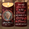 Custom Photo Loved In Life, Honored In Memory - Memorial Personalized Custom LED Candle - Sympathy Gift, Christmas Gift For Family Members