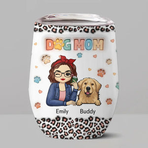 Ensemble, célébrons la magie des fêtes - Gobelet personnalisé à effet gonflé 3D pour chien et chat - Cadeau de Noël pour les propriétaires d'animaux et les amoureux des animaux