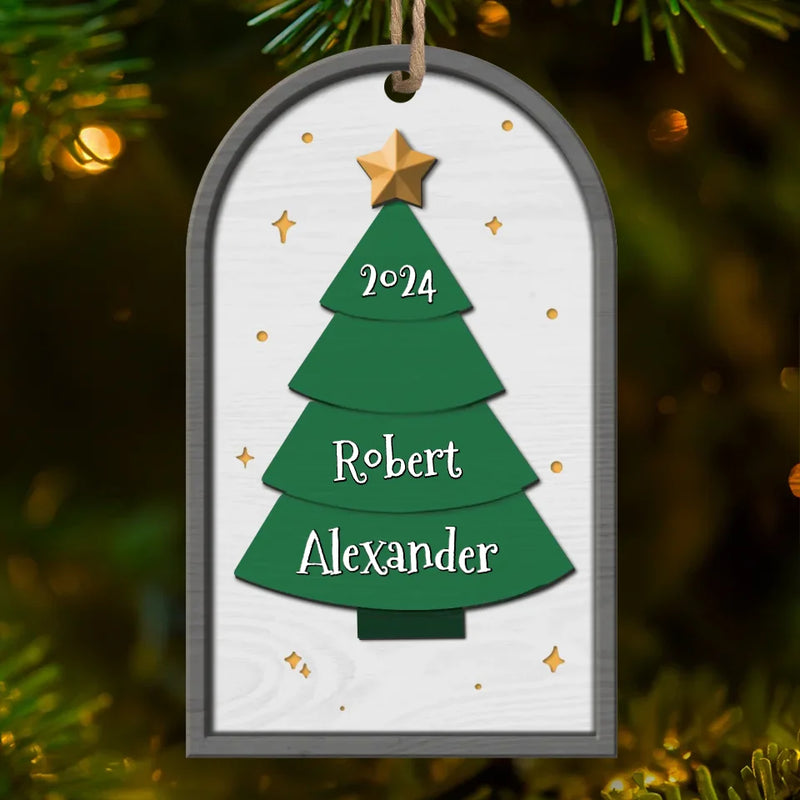 All Christmas Trees Are Perfect - Family Personalized Custom Ornament - Wood Custom Shaped - Christmas Gift For Family Members
