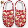 Photo personnalisée : chaque mouvement de tête est une explosion de joie dans ma journée - Chaussons moelleux personnalisés pour chiens et chats - Cadeau de Noël pour les propriétaires et les amoureux des animaux
