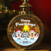 Joyeux Pawlidays - Lanterne décorative personnalisée pour chien et chat - Cadeau de Noël pour propriétaires et amoureux des animaux