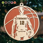 Play With Heart - Personalized Custom Ornament - Wood Custom Shaped - Christmas Gift For Sport Lovers, Sport Players