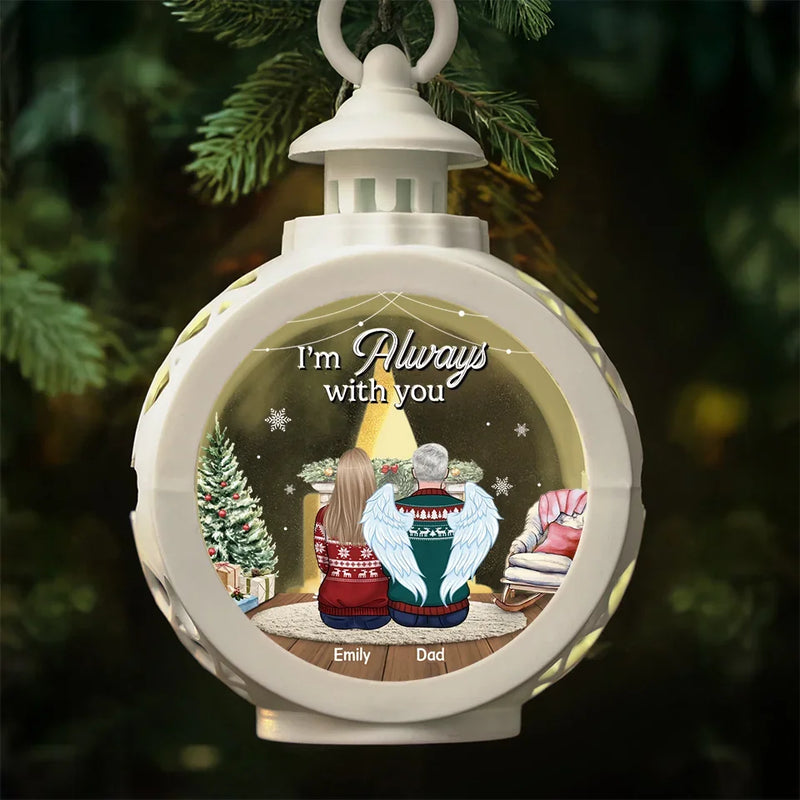We Carry You With Us, Always In Our Hearts - Memorial Personalized Custom Candlelight Lantern Ornament - Sympathy Gift, Christmas Gift For Family Members