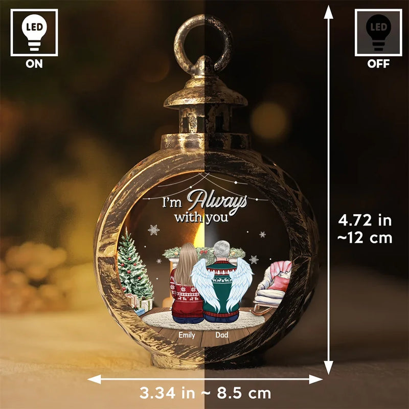 We Carry You With Us, Always In Our Hearts - Memorial Personalized Custom Candlelight Lantern Ornament - Sympathy Gift, Christmas Gift For Family Members