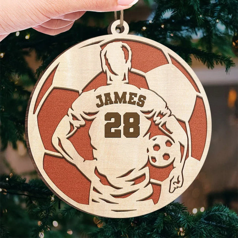 Playing With Heart Is What Sets You Apart - Personalized Custom Ornament - Wood Custom Shaped - Christmas Gift For Sport Lovers, Sport Players