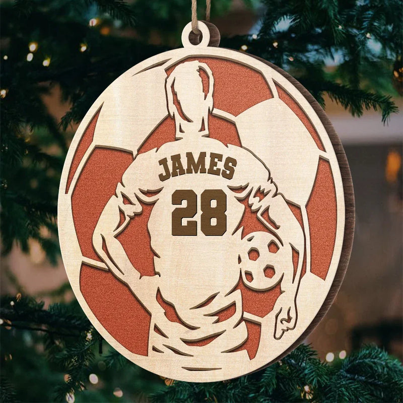 Playing With Heart Is What Sets You Apart - Personalized Custom Ornament - Wood Custom Shaped - Christmas Gift For Sport Lovers, Sport Players